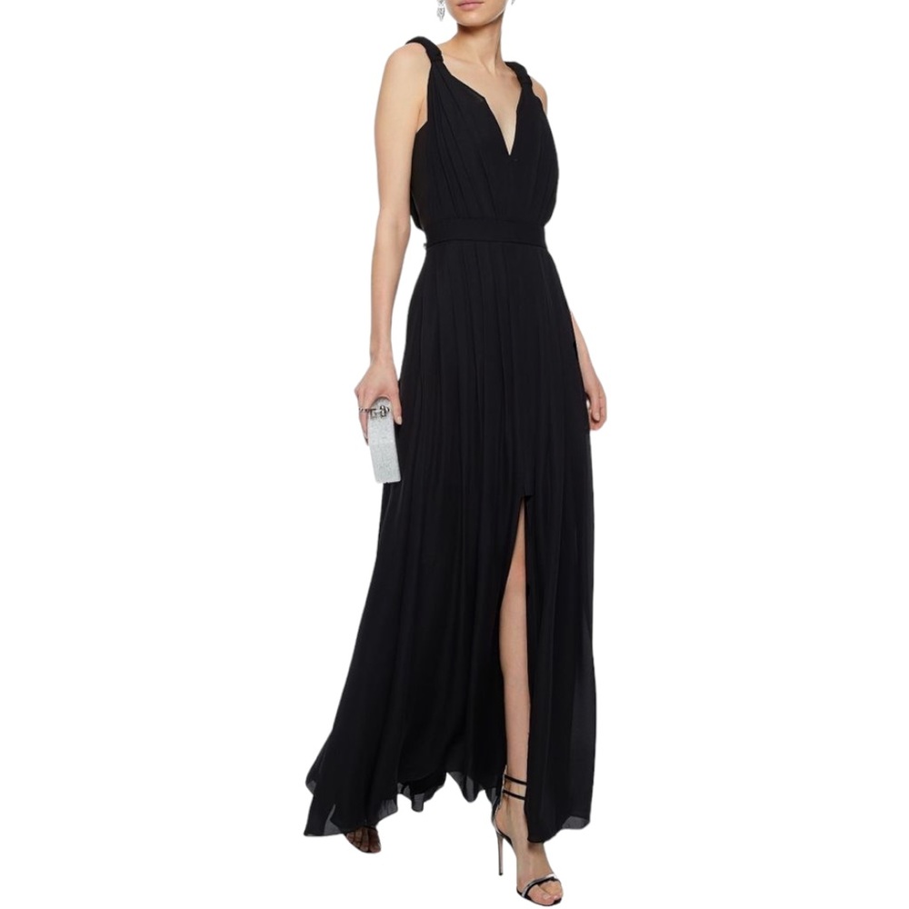 L’Agence Paloma Silk Chiffon Gown